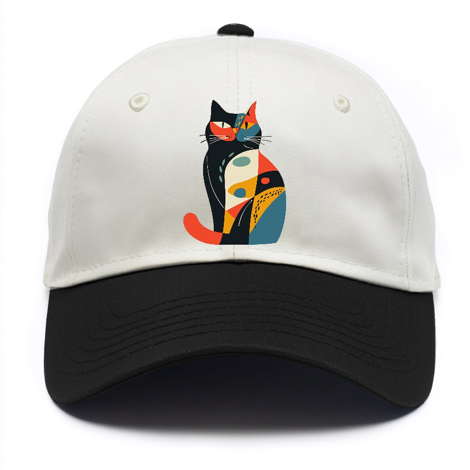 Abstract Elegance Colorful Cat Hat