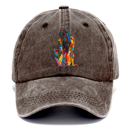 Vibrant Reflection Abstract Beauty Hat