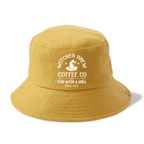 Witches Brew Coffee Co Shop In For A Spell Since 1962 Bucket Hat