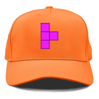 Retro 80s Tetris Blocks Purple Hat