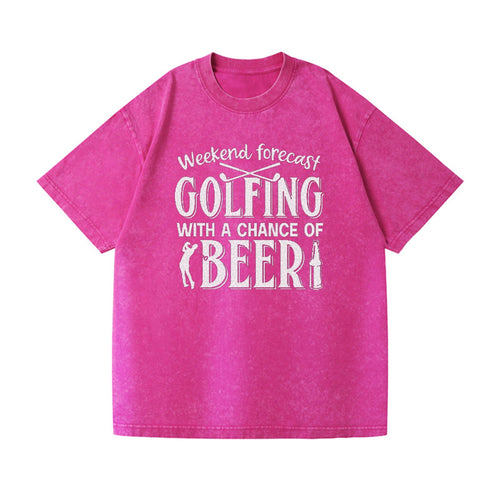 Weekend Forecast Golfing Vintage T-shirt