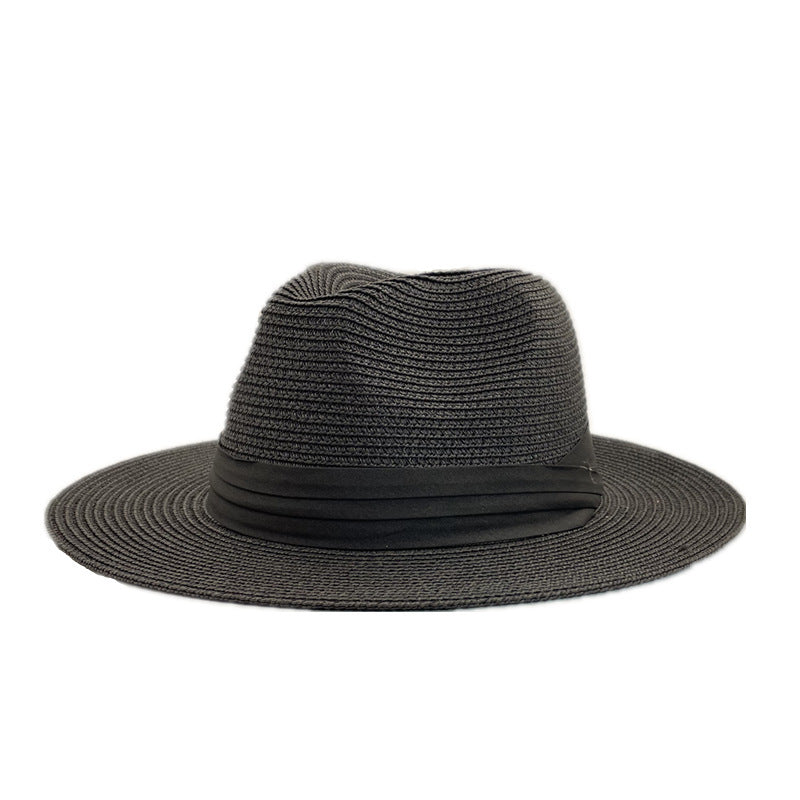 Pandaize Wide Brim Straw Panama Hat