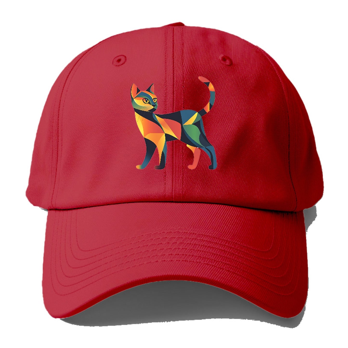 Vibrant Geometric Cat Hat