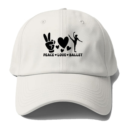 peace love ballet Hat