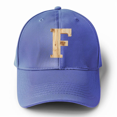 Letter F Solid Color Baseball Cap