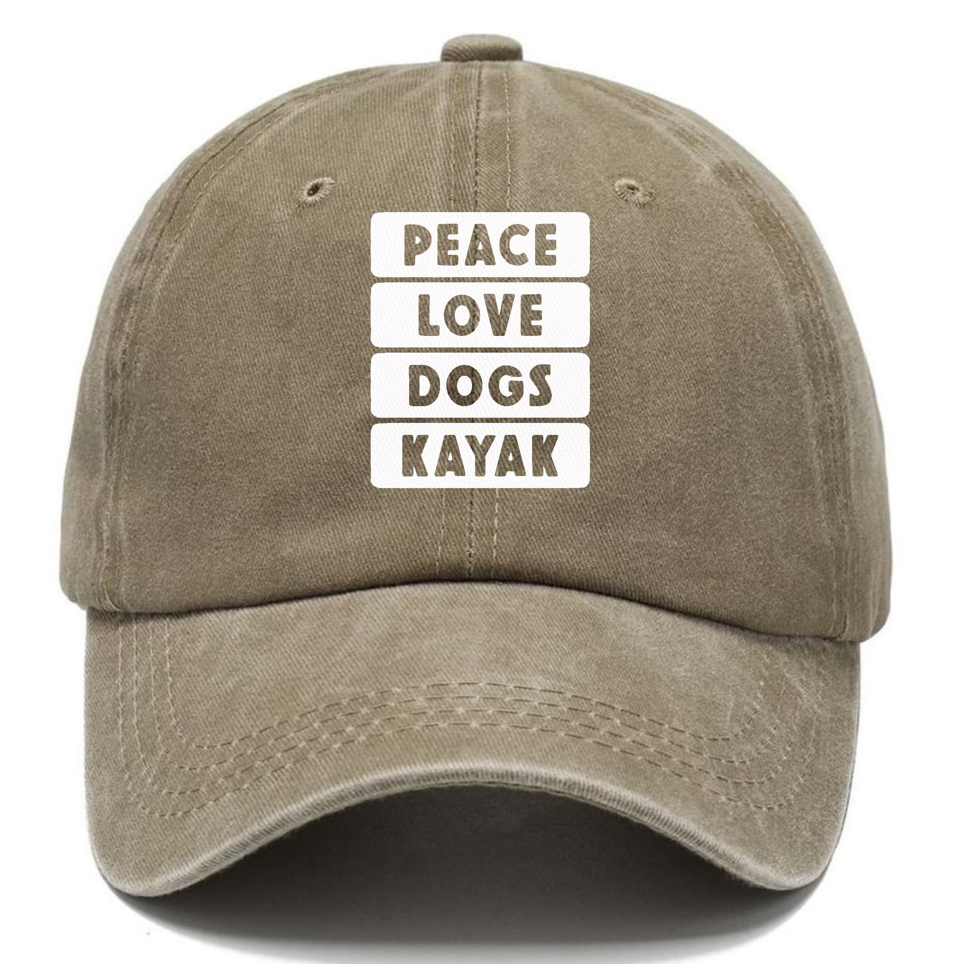 peace love dogs kayak classic Hat