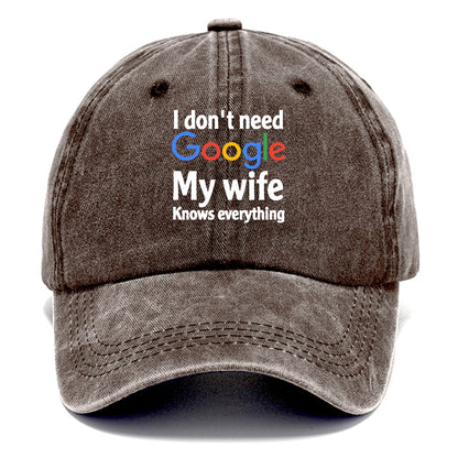 i don't need google my wife knows everything Hat