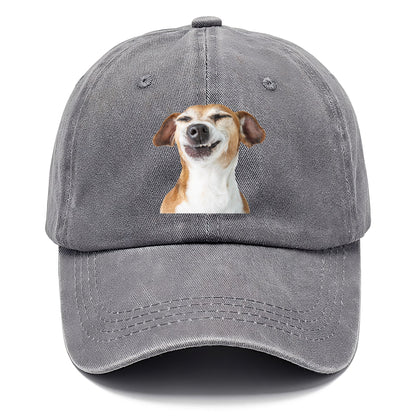 Joyful Jack Russell Terrier with a beaming, toothy smile Hat