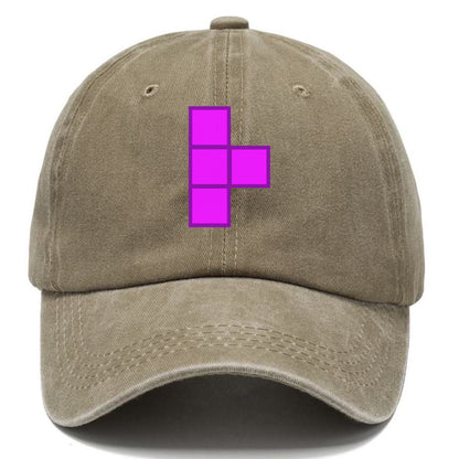 Retro 80s Tetris Blocks Purple Hat