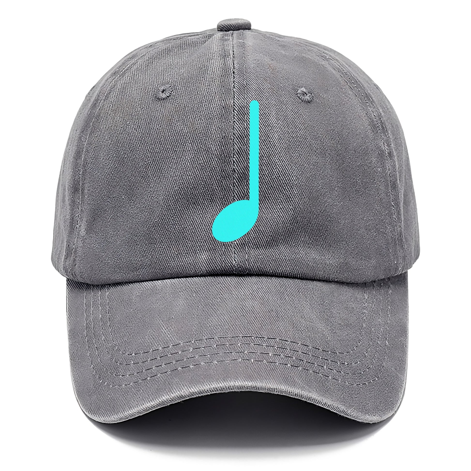 Retro 80s Music Note Blue Hat