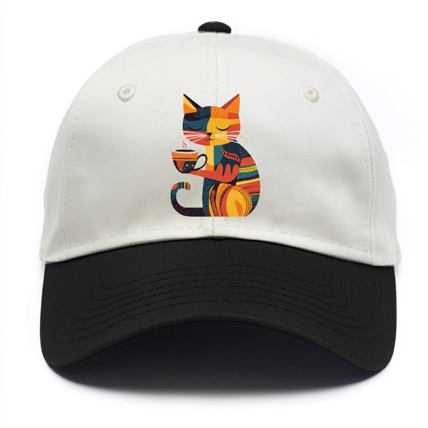 Coffee Time Cat Hat