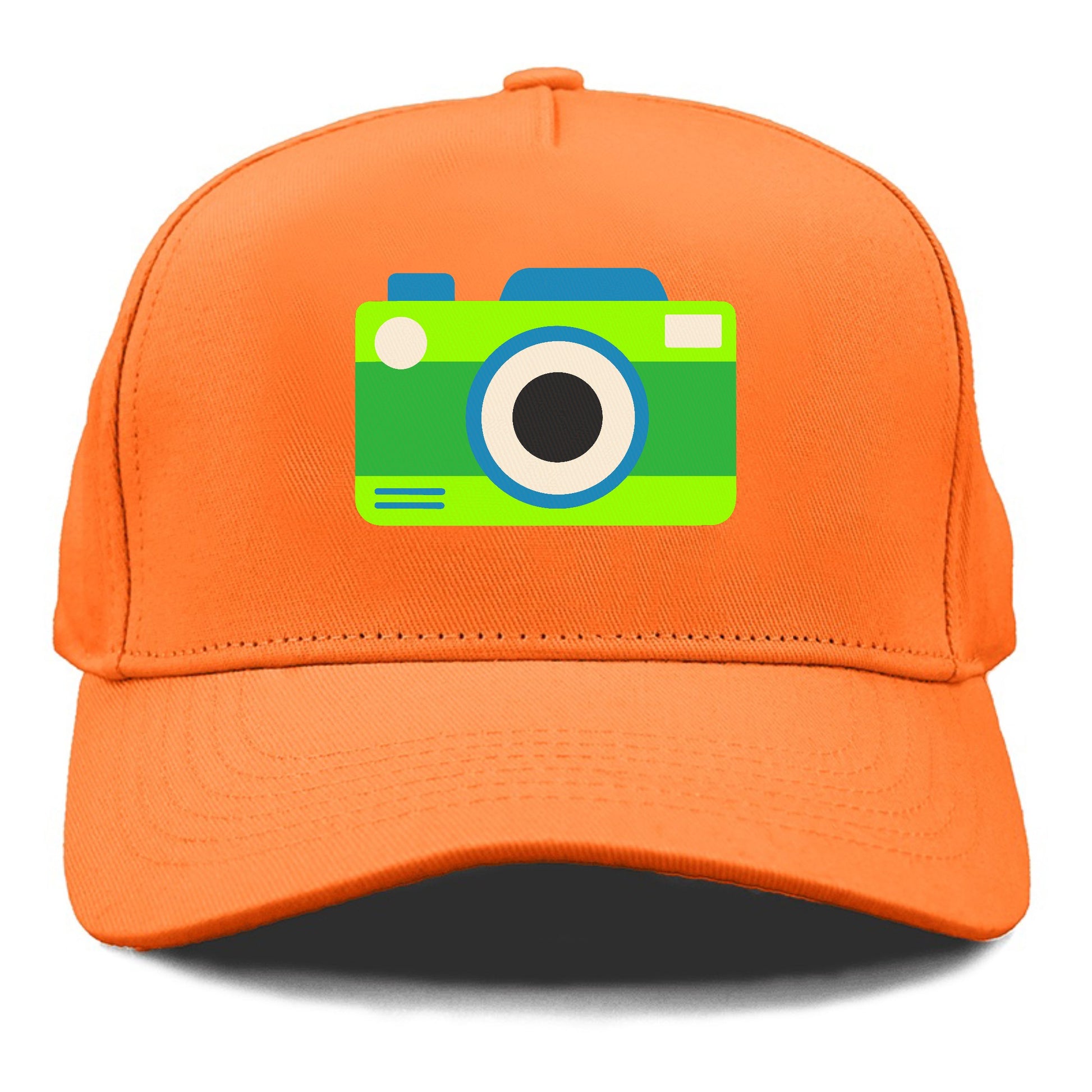 Retro 80s Camera Green Hat