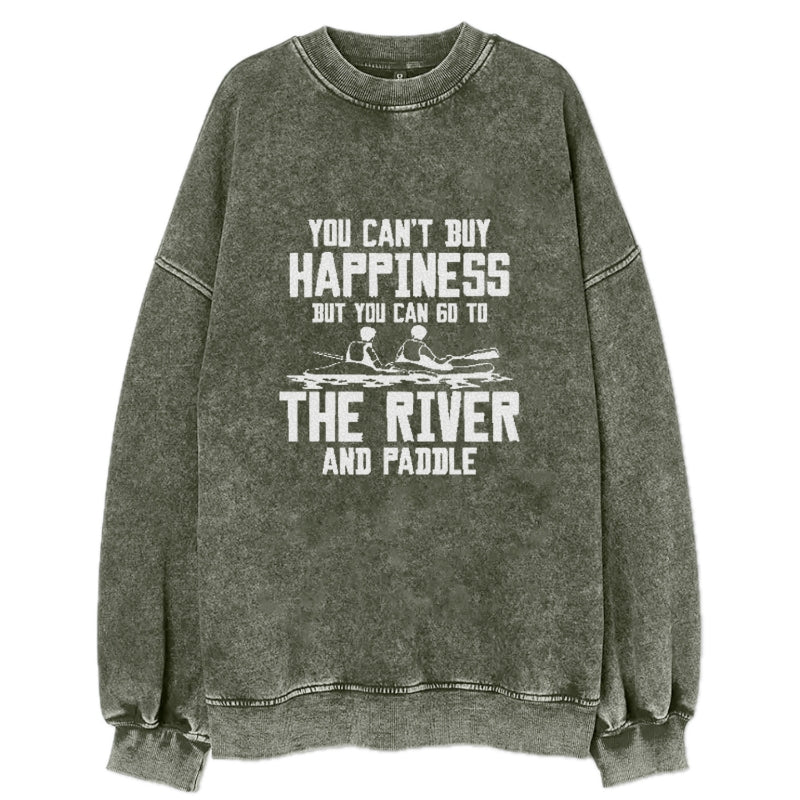 you can't buy happiness but you can go to the river and paddle Hat