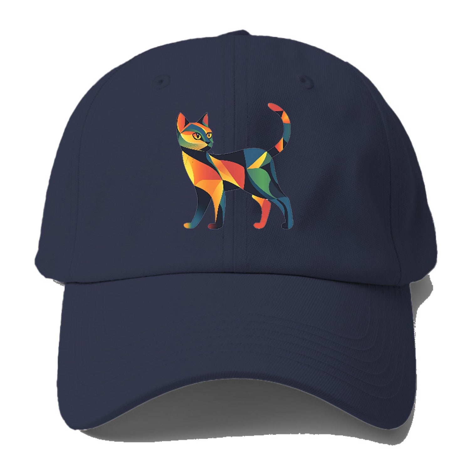 Vibrant Geometric Cat Hat