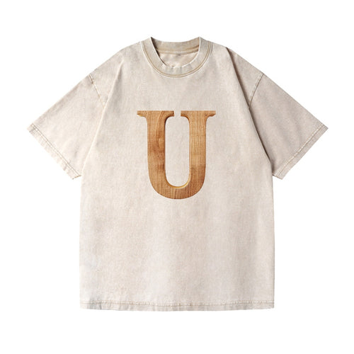 Letter U Vintage T-shirt