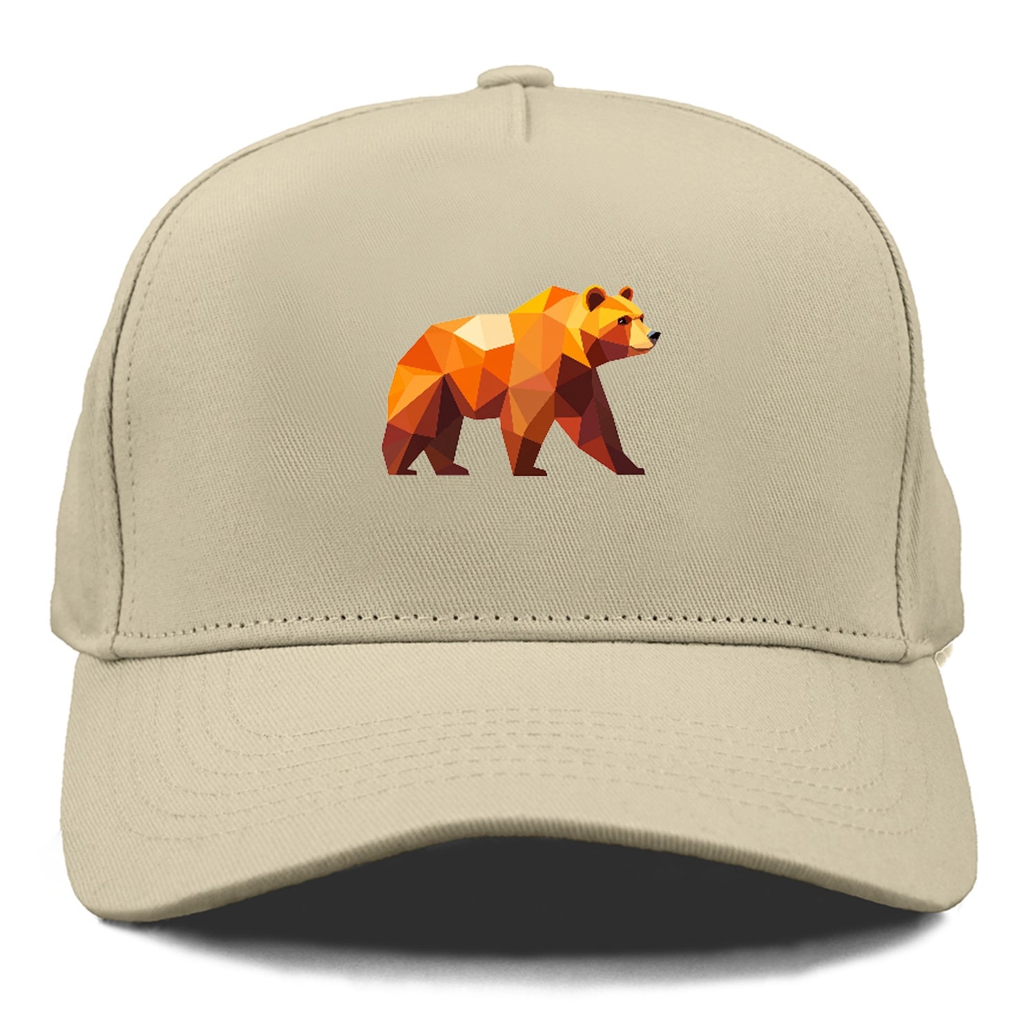 Geometric Bear on the Move Hat