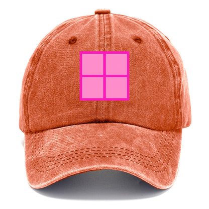 Retro 80s Tetris Blocks Pink Hat