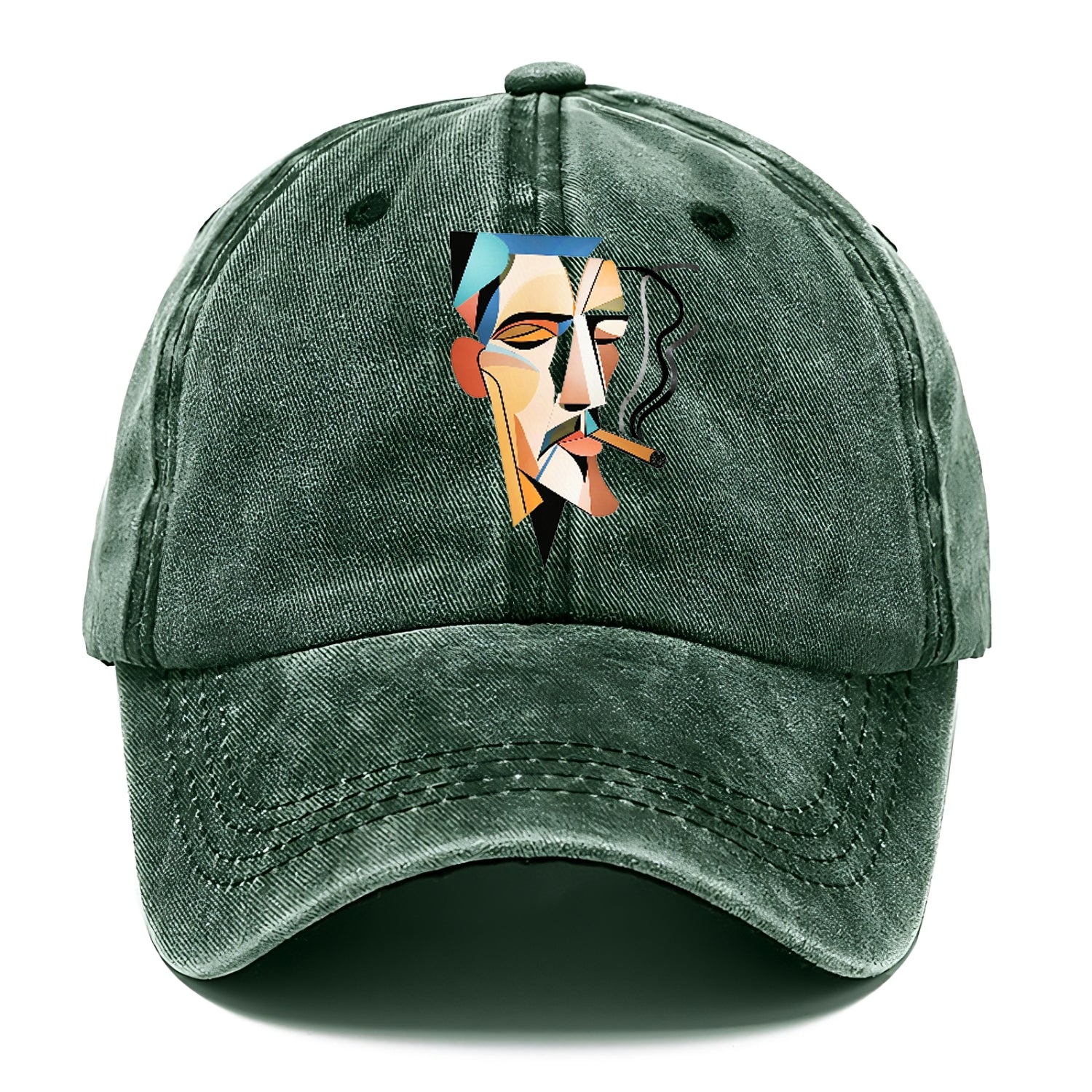 Abstract Smoking Man Hat