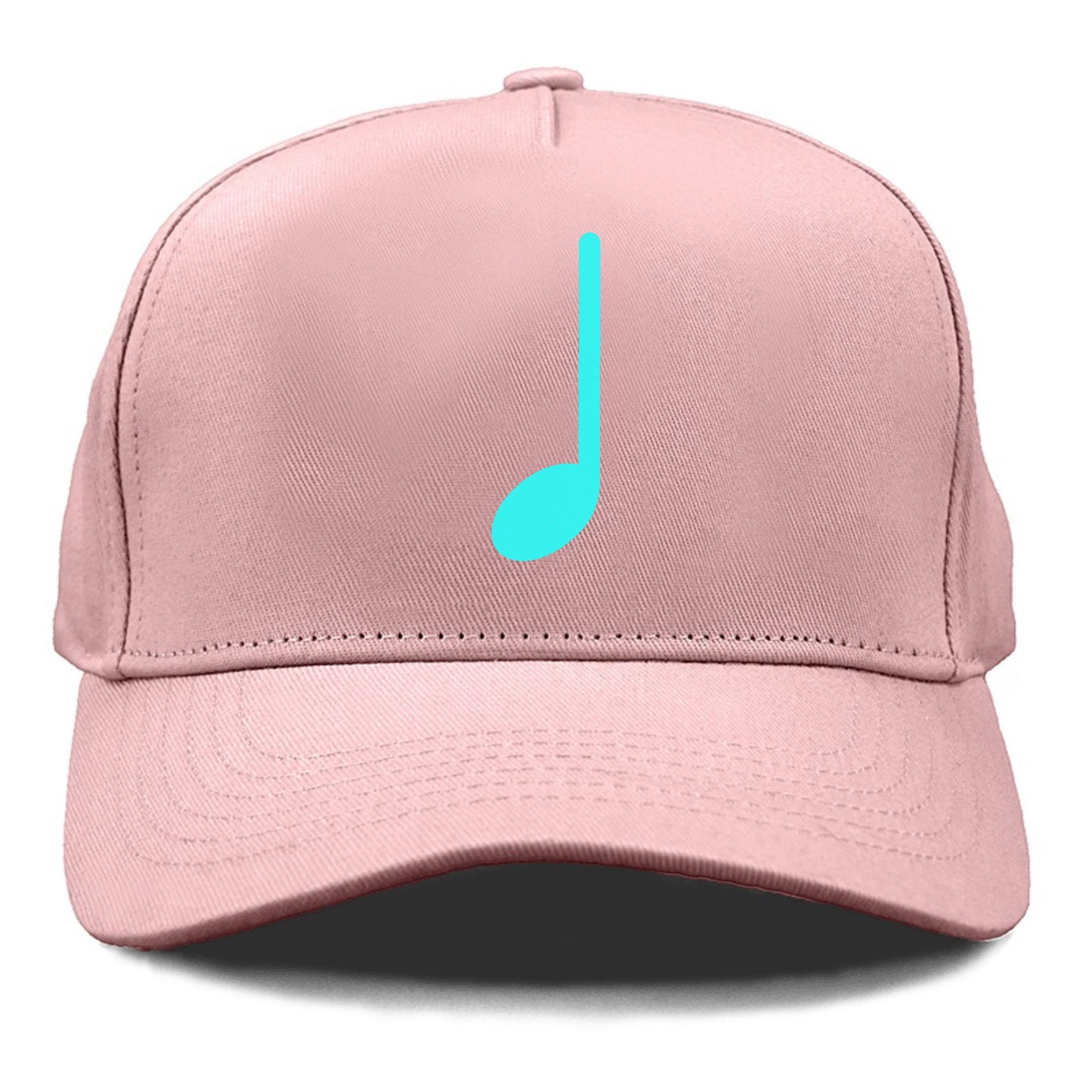 Retro 80s Music Note Blue Hat