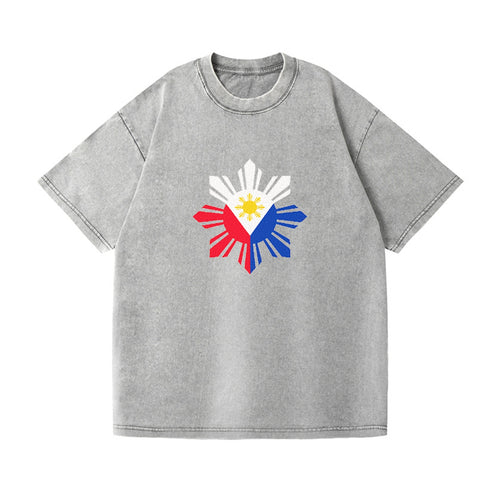Philippines Iconic Sun And Stars Vintage T-shirt