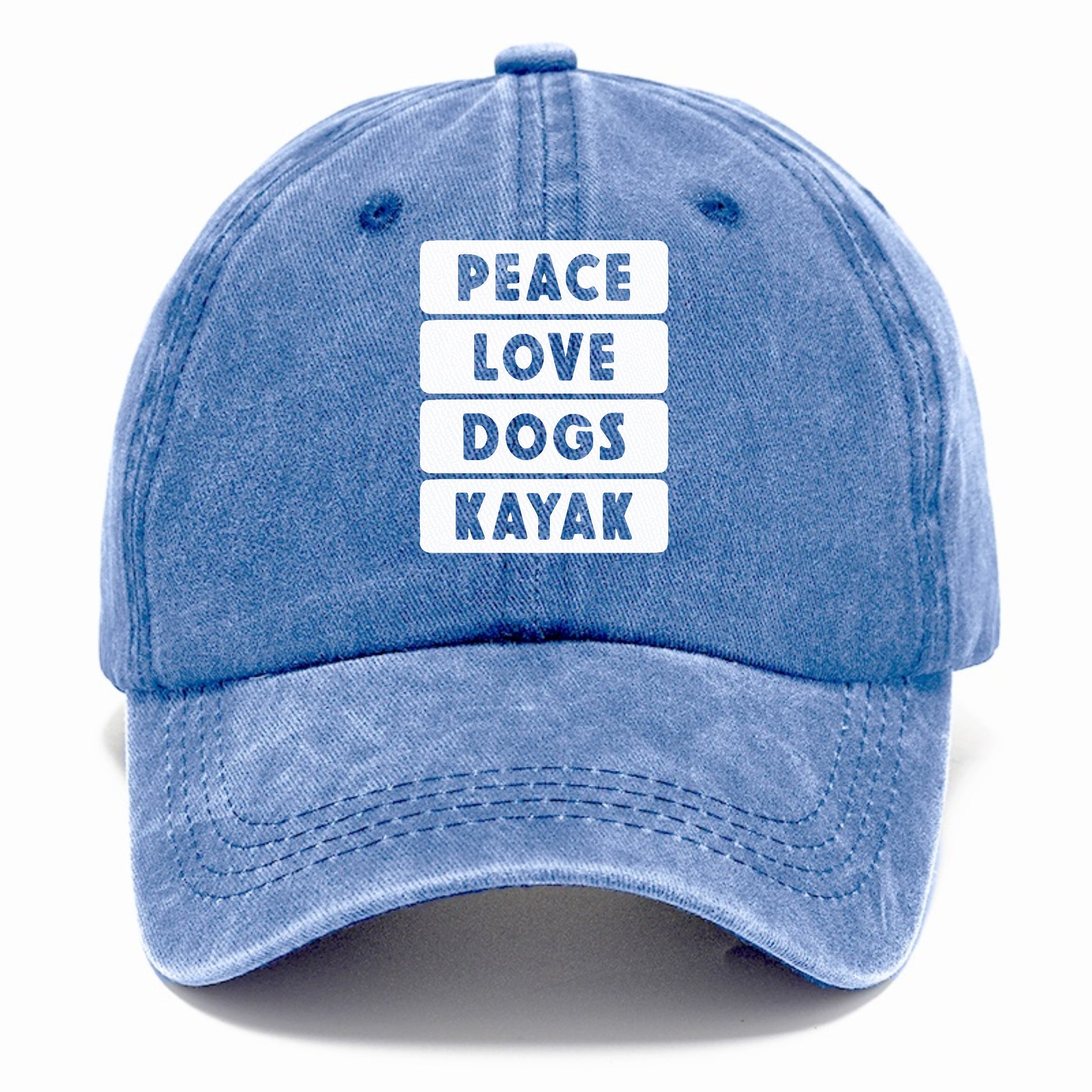 peace love dogs kayak classic Hat