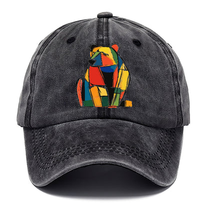 Colorful Abstract Bear Hat