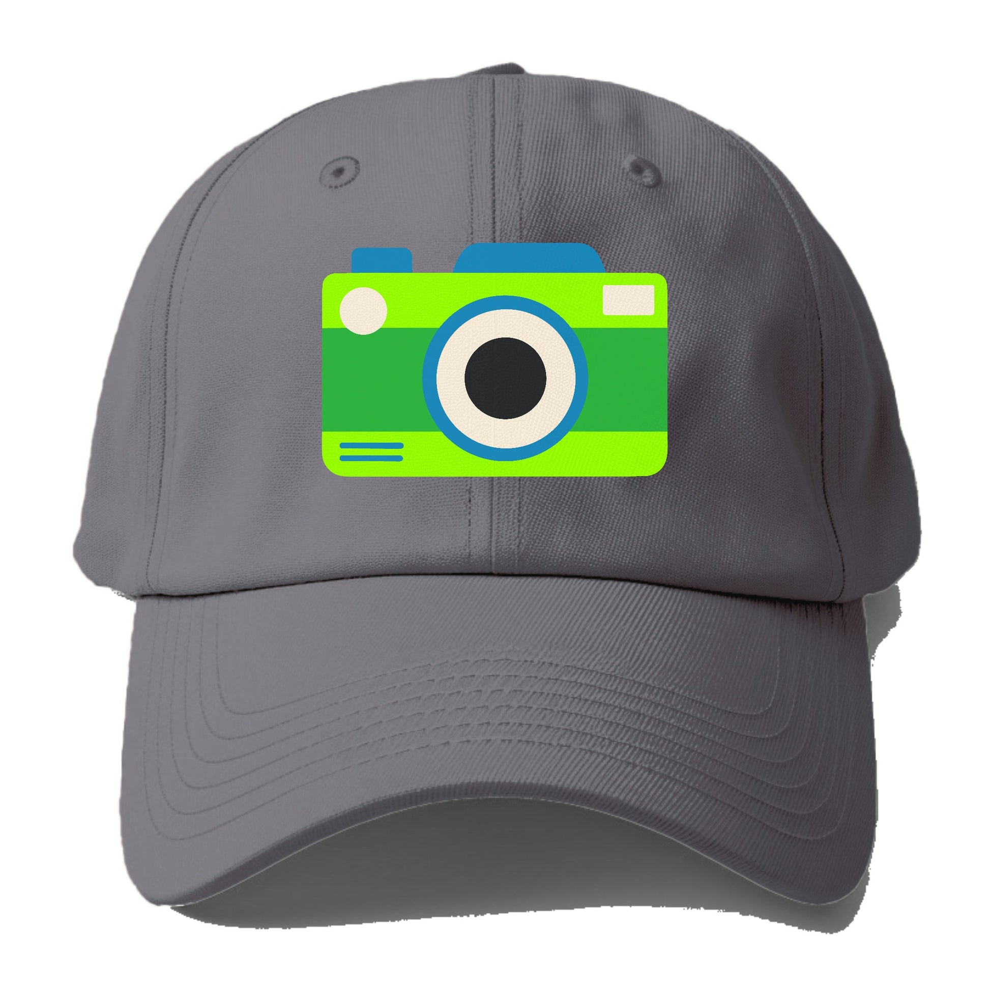 Retro 80s Camera Green Hat