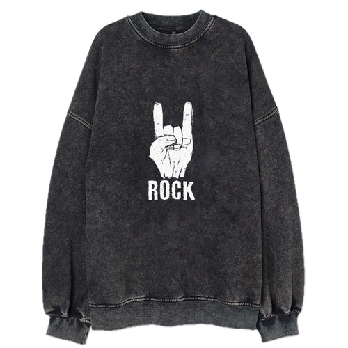 Hand Horn Rock N Roll Vintage Sweatshirt
