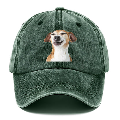 Joyful Jack Russell Terrier with a beaming, toothy smile Hat