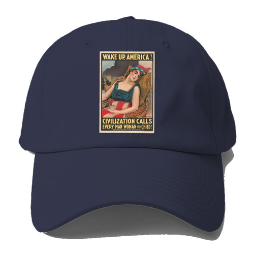 Wake Up America Baseball Cap For Big Heads