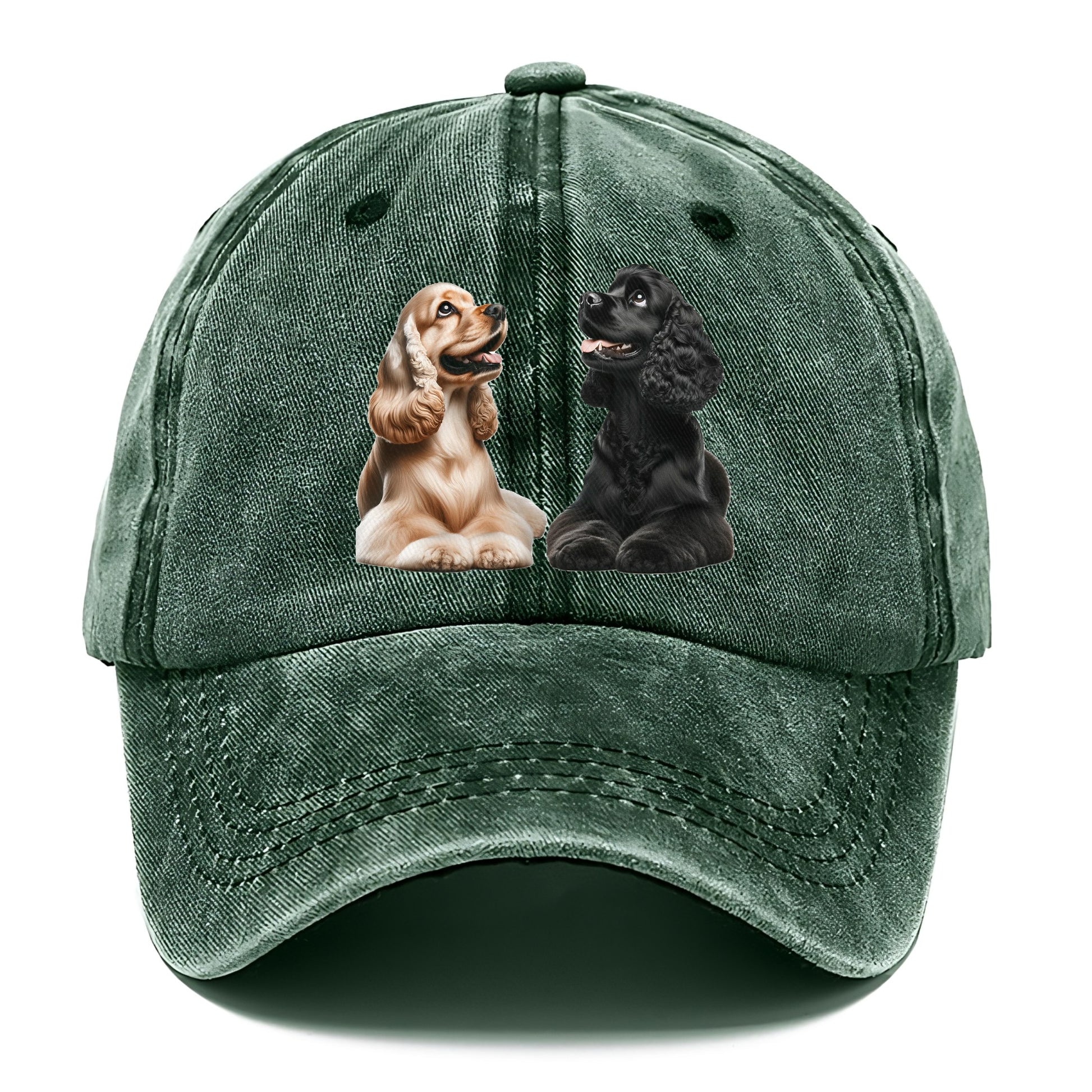 golden and black cocker spaniels Hat