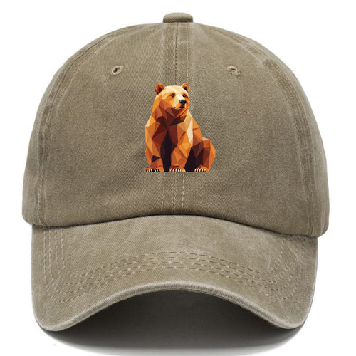 Geometric Bear In Rest Classic Cap