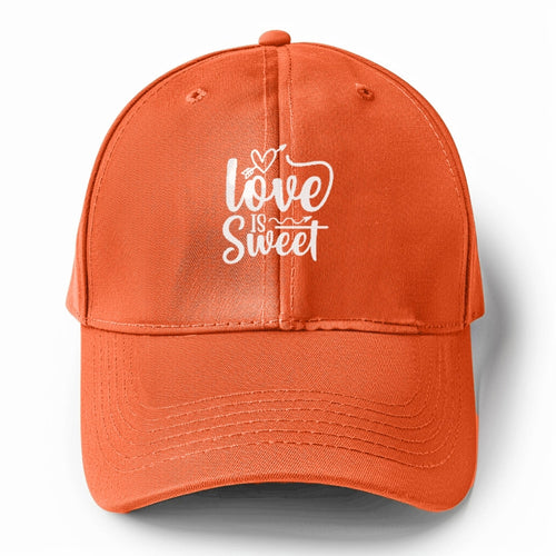 Love Is Sweet Solid Color Baseball Cap