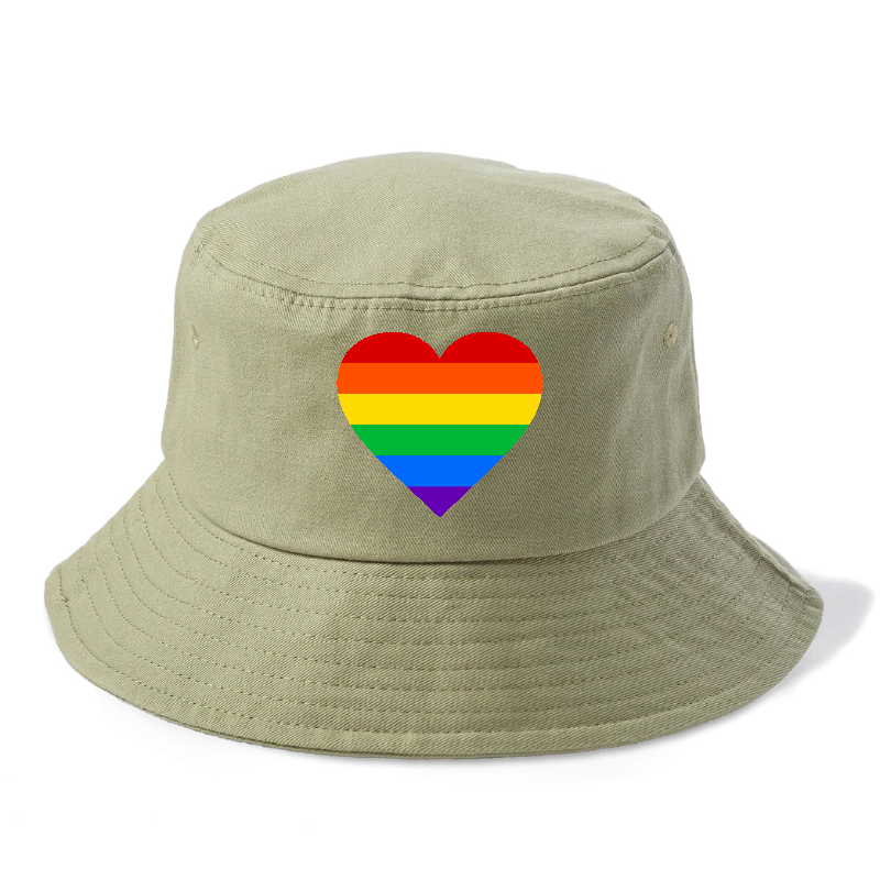 raindow heart Hat