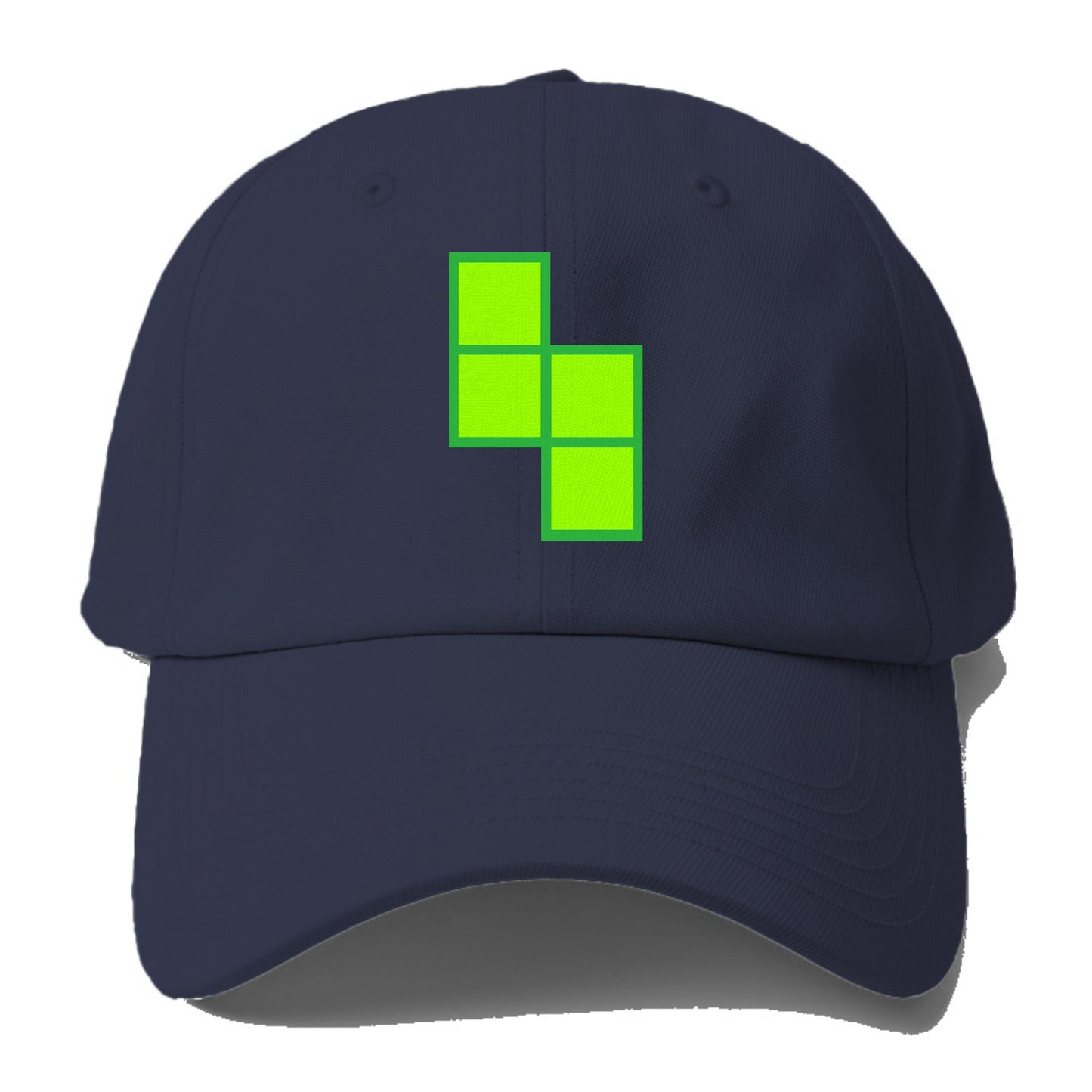 Retro 80s Tetris Blocks Green Hat