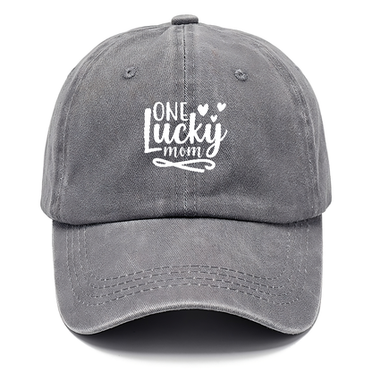 One lucky mom 1 Hat