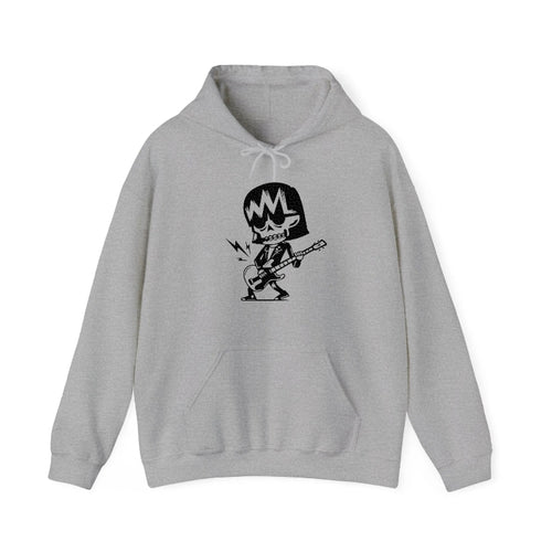 Skeleton Rock Guitar Hooded Sweatshirt