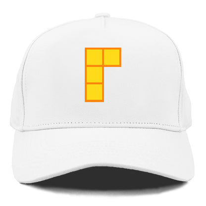 Retro 80s Tetris Blocks Orange Hat