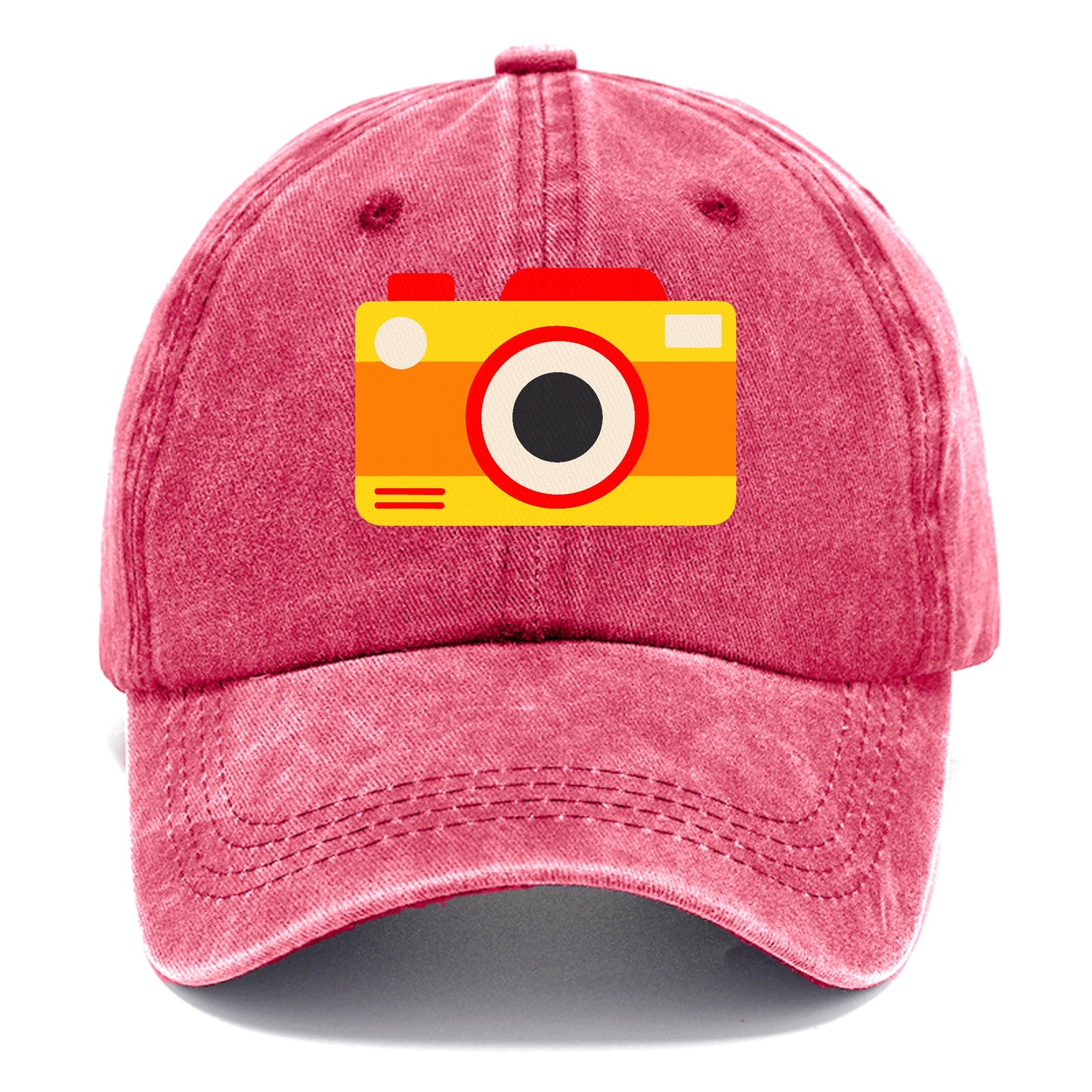 Retro 80s Camera Yellow Hat