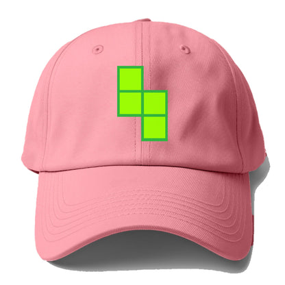 Retro 80s Tetris Blocks Green Hat