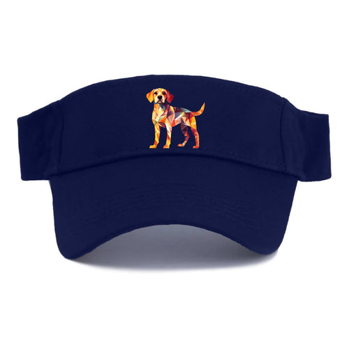 Geometric Dog Standing Visor