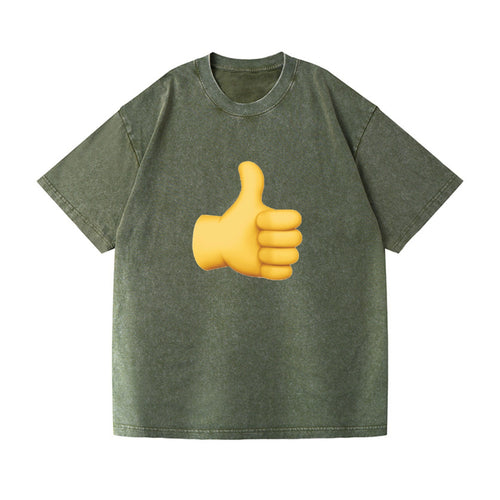 Thumbs Up Positive Vibes Vintage T-shirt