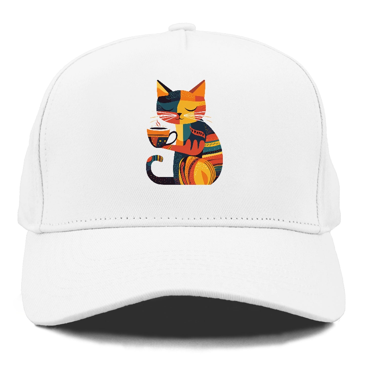 Coffee Time Cat Hat