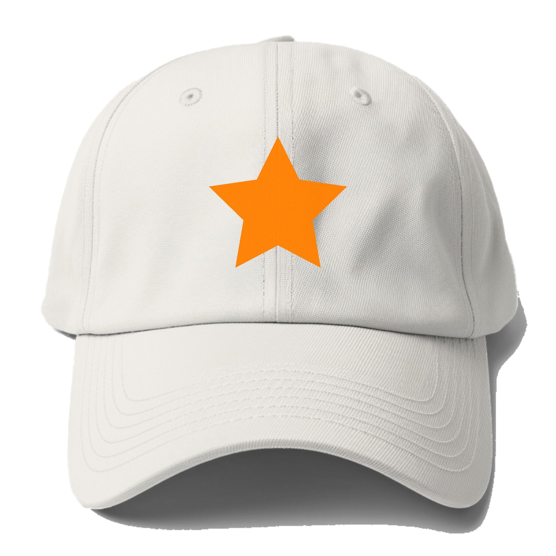 Retro 80s Star Orange Hat