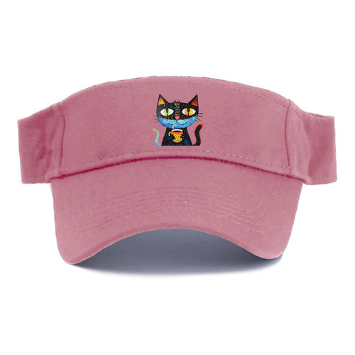 Coffee Cat Vibrant Mornings Visor