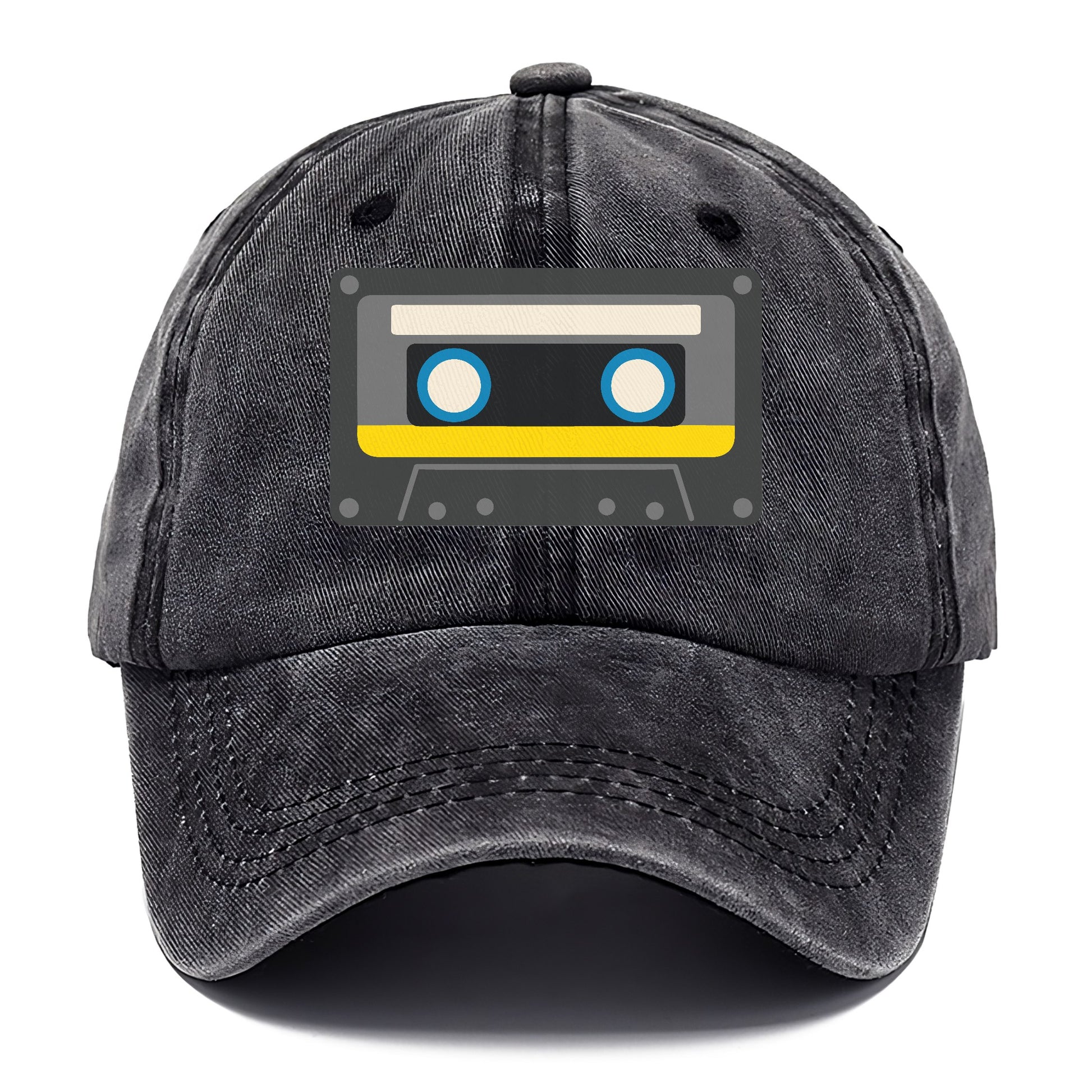 Retro 80s Cassette Black Hat