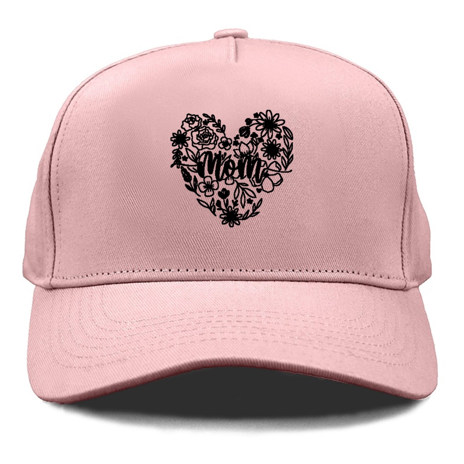 mom floral heart Hat