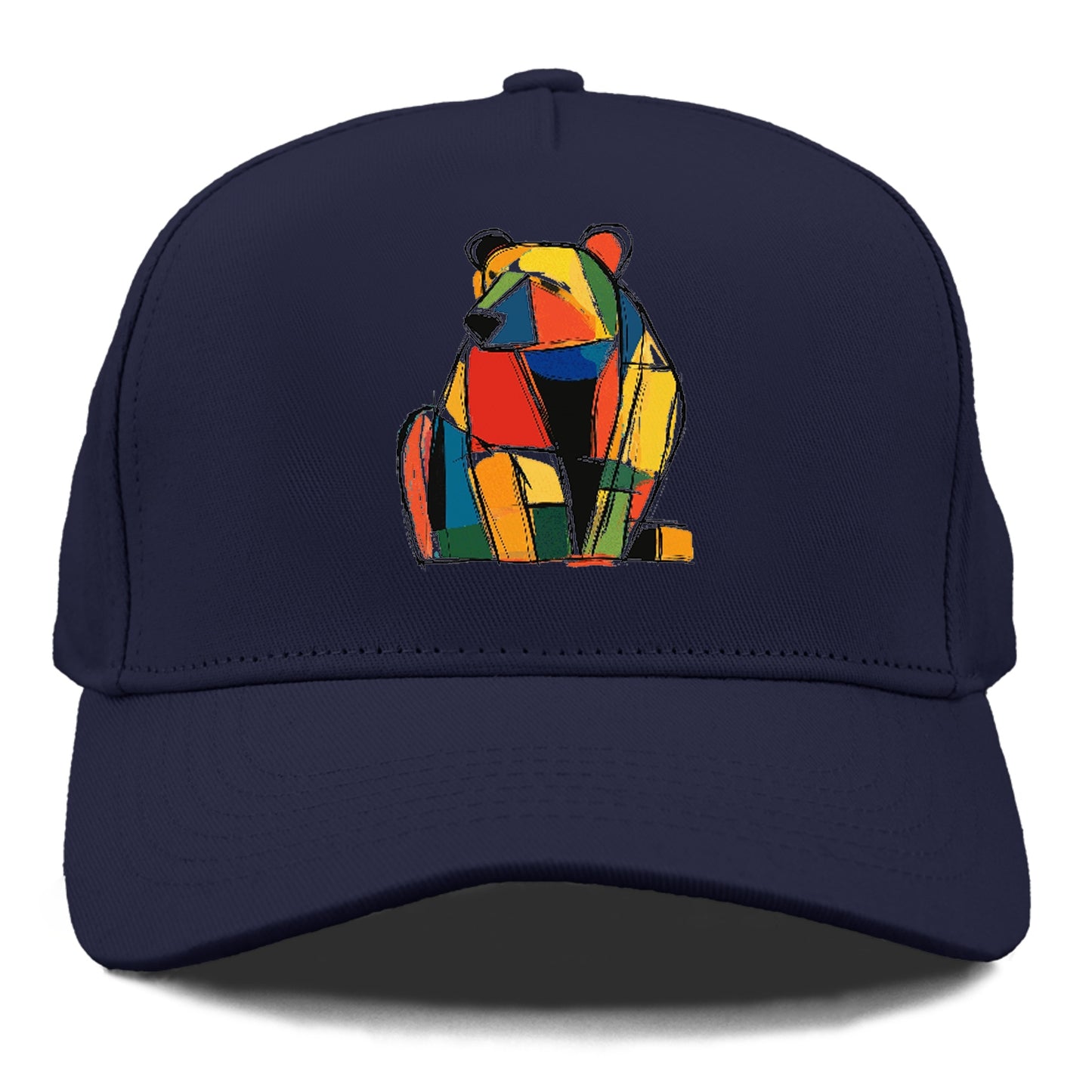 Colorful Abstract Bear Hat