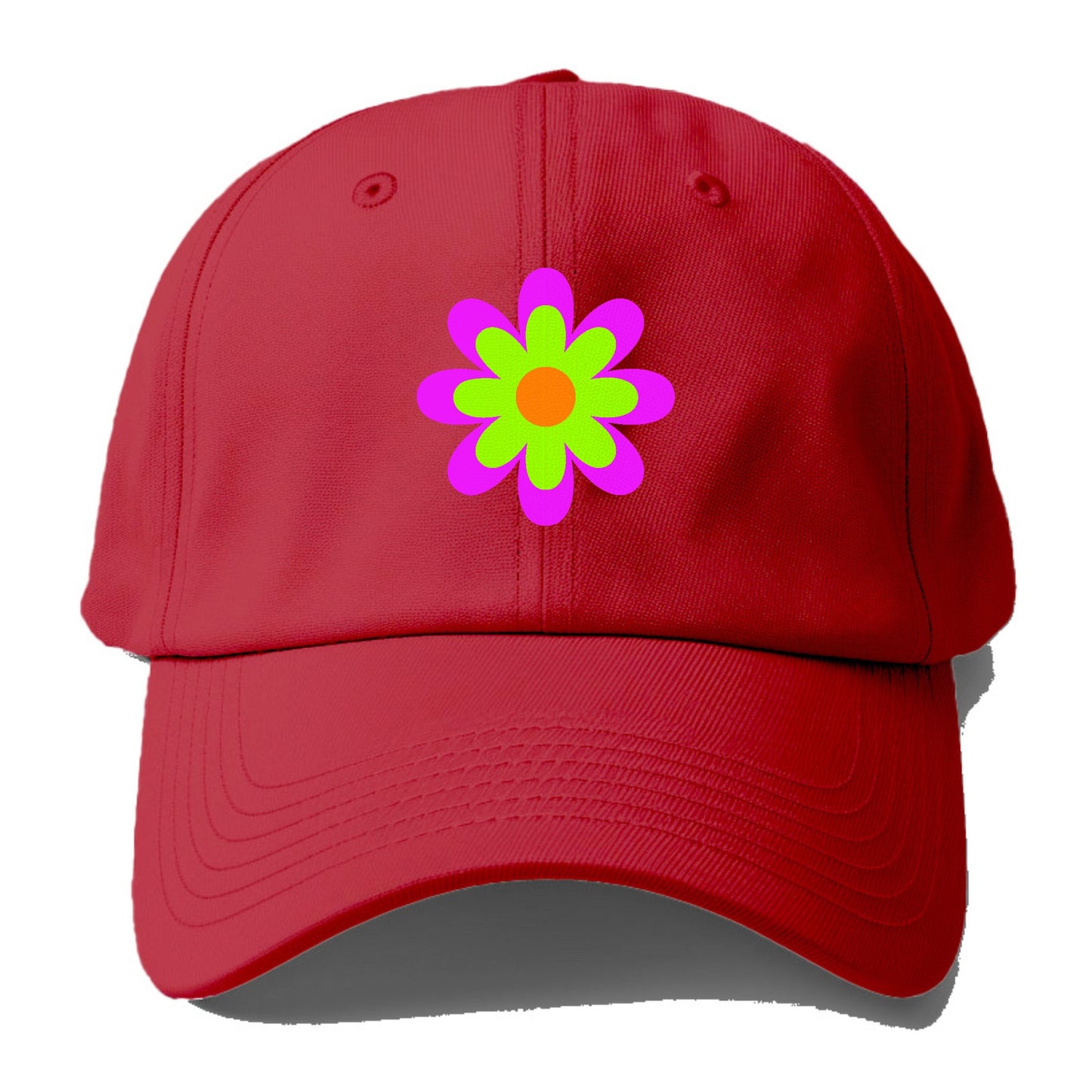 Retro 80s Flower Purple Hat