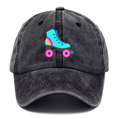 Retro 80s Roller Skate Blue Hat